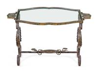 A Continental Bronze Occasional Table