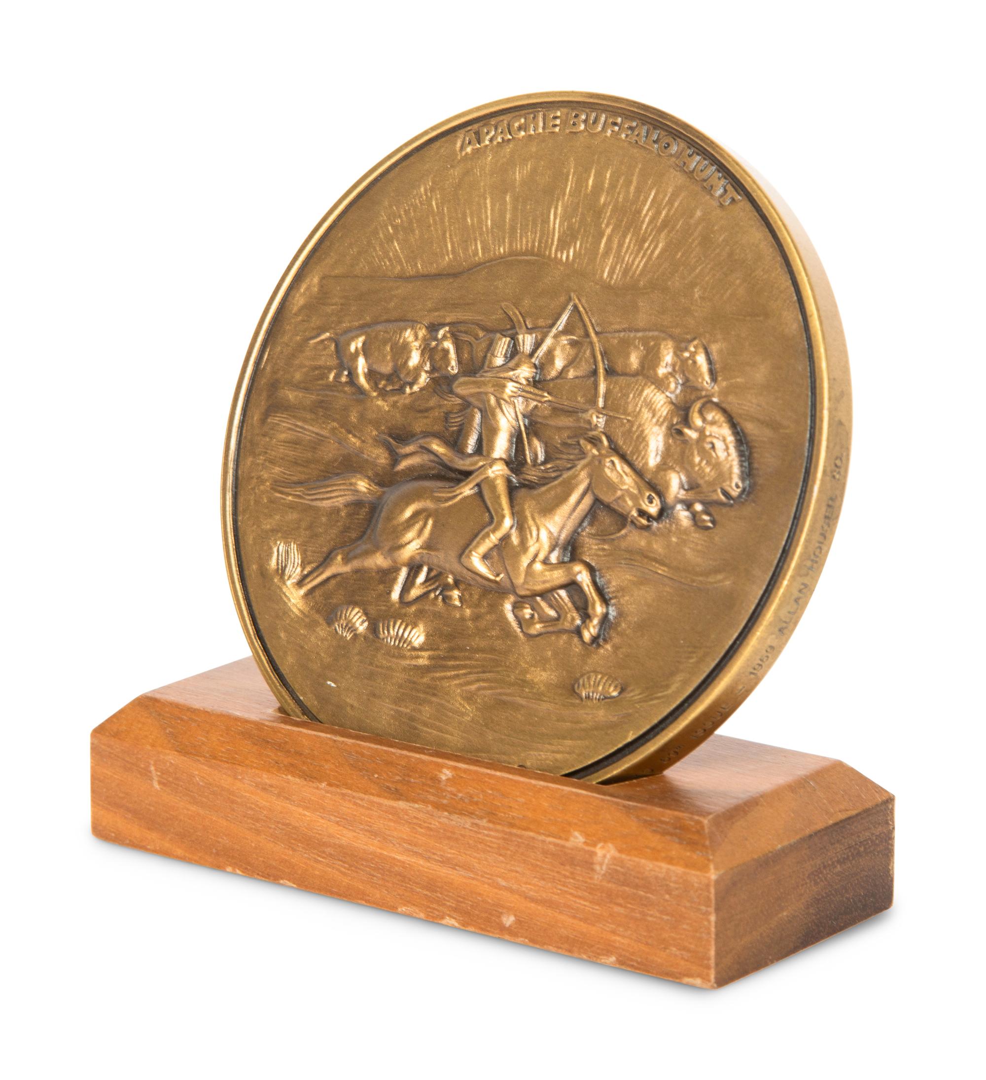 Apache Buffalo Hunt , Reissue of the Society of Medalists 59th Issue from 1959
