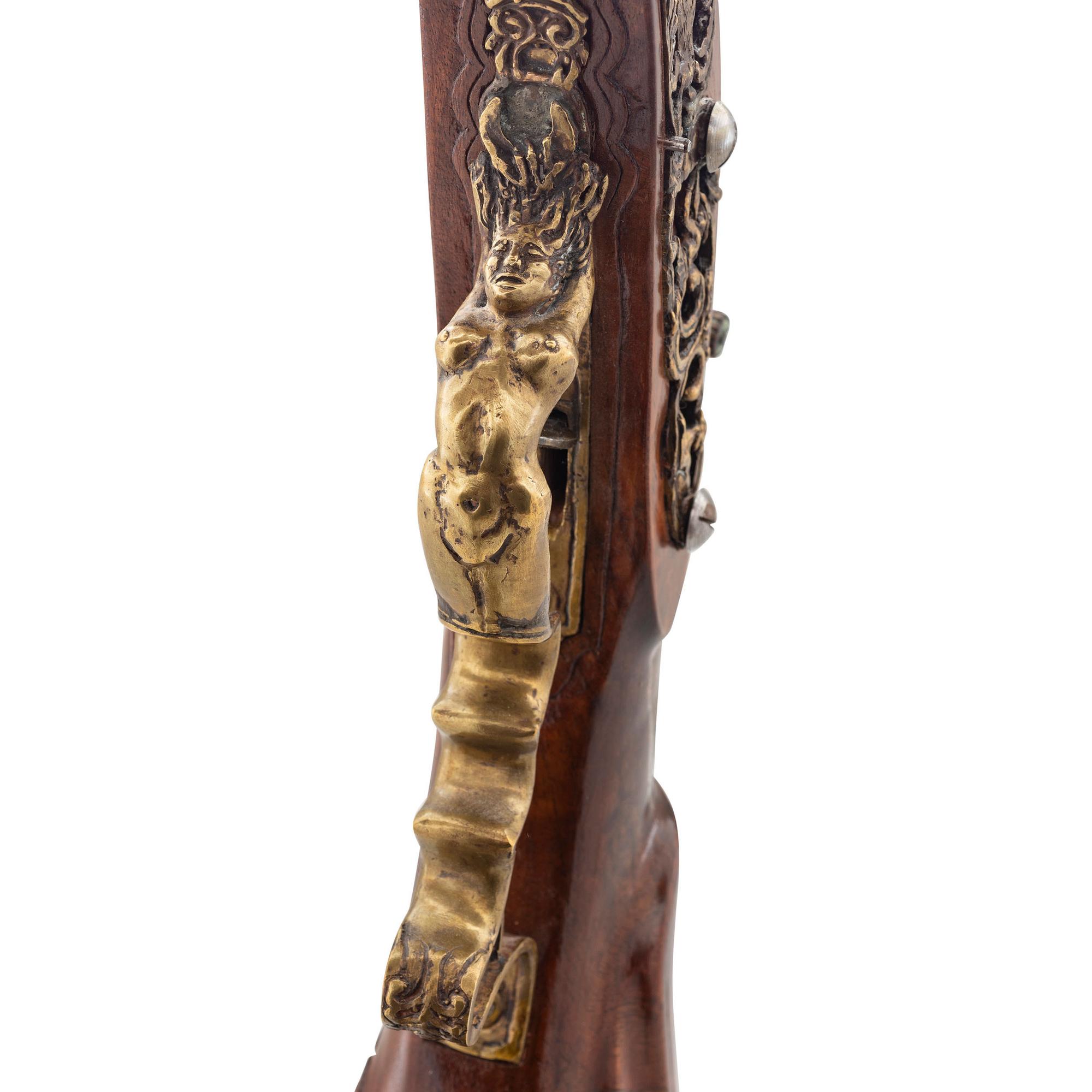Contemporary Snaphance Rifle with Grotesque Motifs