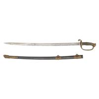 US Model 1850 Foot Officer's Sword Inscribed to CHT - Charles H. Tobey of the 58th Mass Volunteers - WIA at Spotsylvania and Petersburg, POW Petersburg