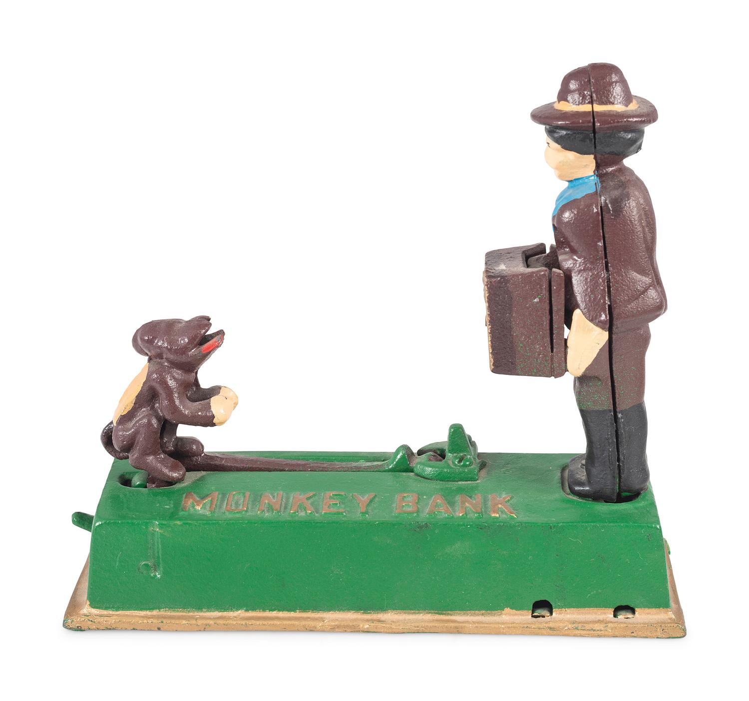 Three Cast Iron Mechanical Banks