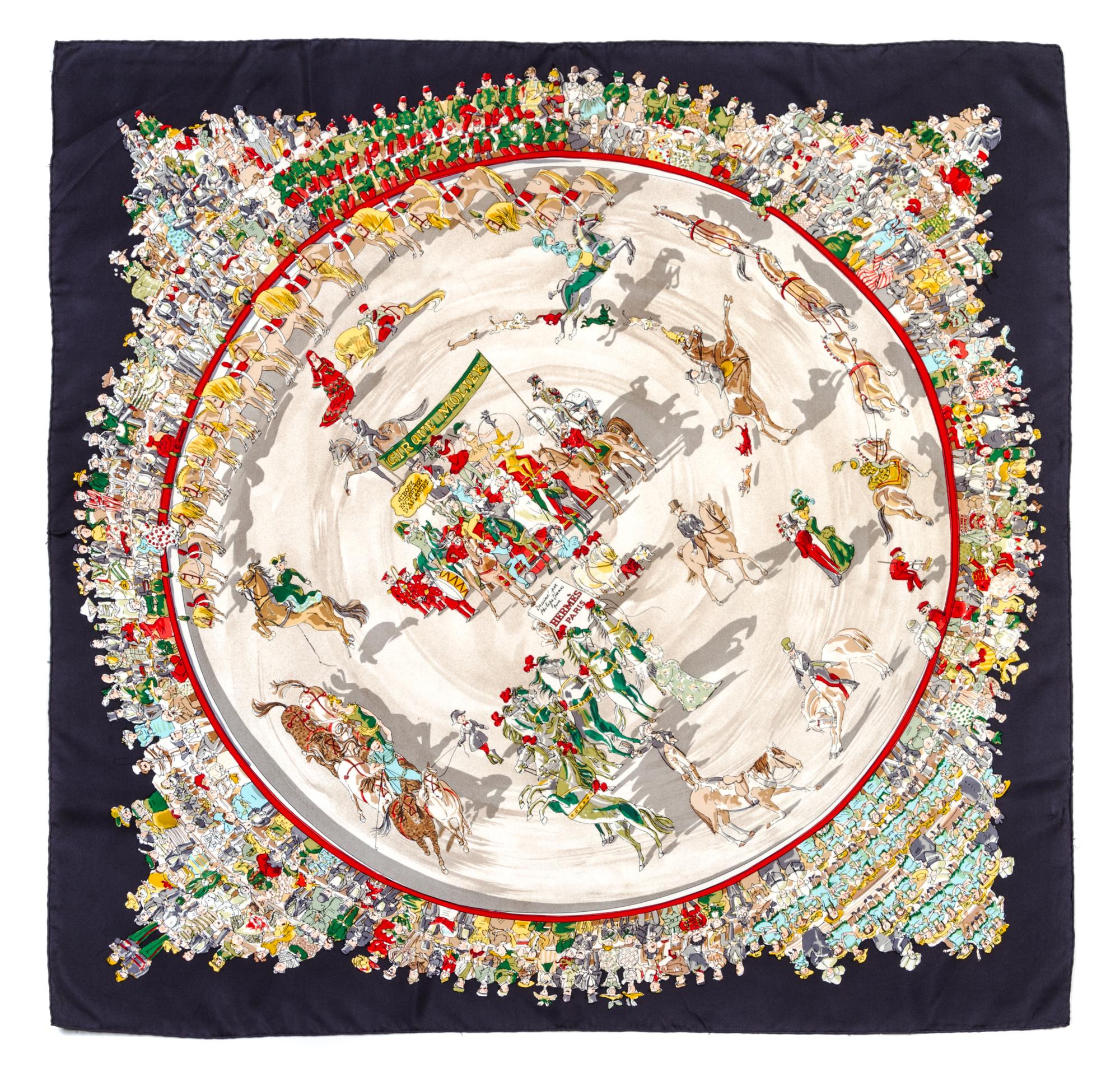 An Hermes Silk Scarf, 35 x 35 inches.