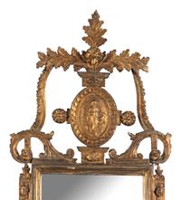 An Italian Neoclassical Style Giltwood Mirror