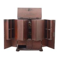 [Medicine] 19th Century wooden cased apothecary cabinet.