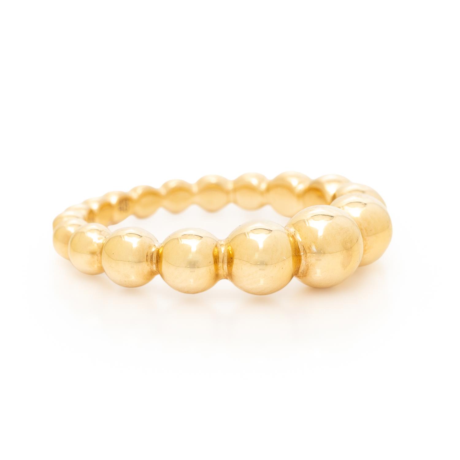 VAN CLEEF & ARPELS, YELLOW GOLD 'PERLÉE PEARLS OF GOLD VARIATION' RING