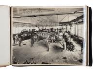 [AVIATION]. SMITH, Edgar B. (1896-1966), photographer. Rare photographic salesman aviation album documenting various airplanes and their construction at the plant of the Travel Air Manufacturing Company of Wichita, Kansas. Ca 1929.