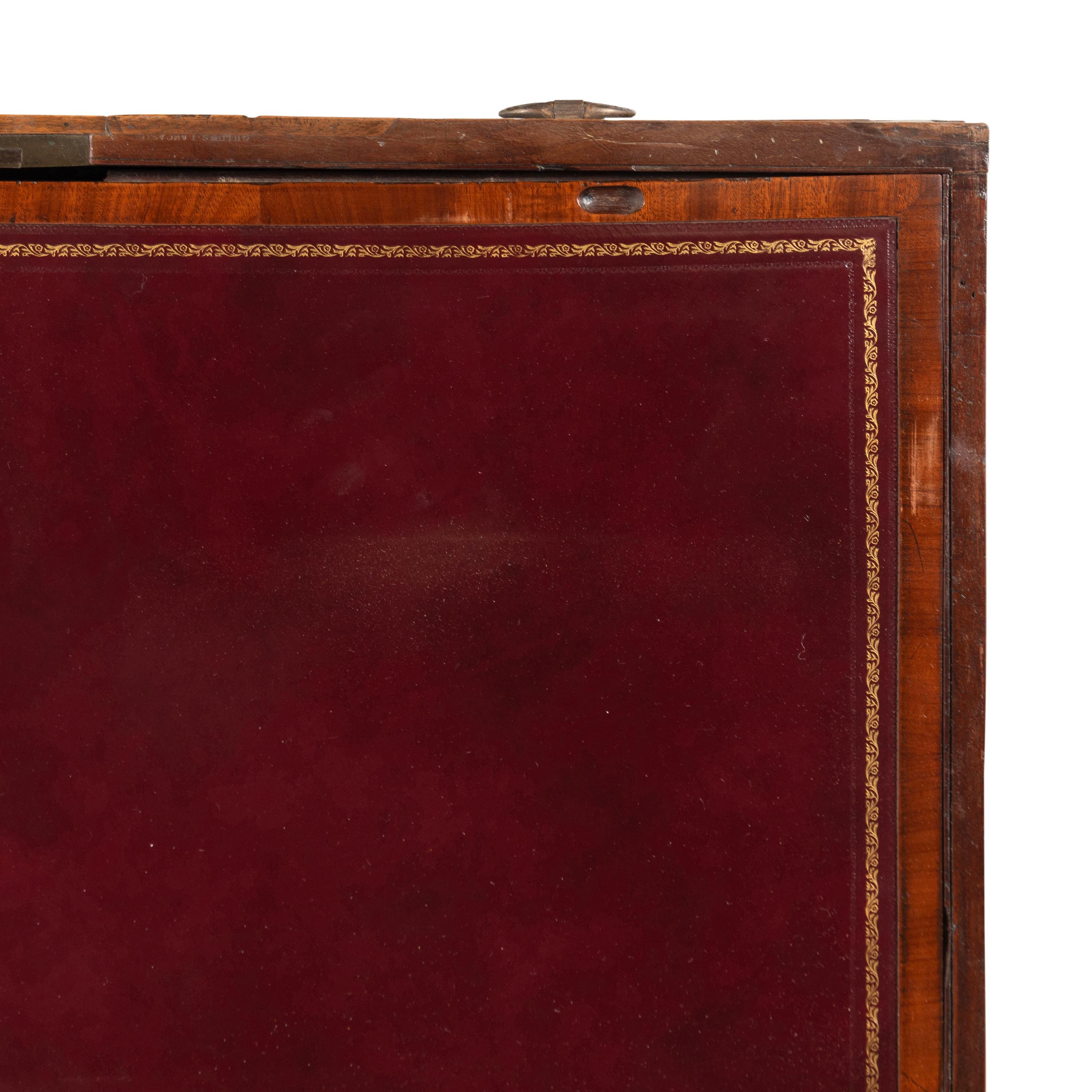 A Regency Mahogany Draw-Leaf Game Table