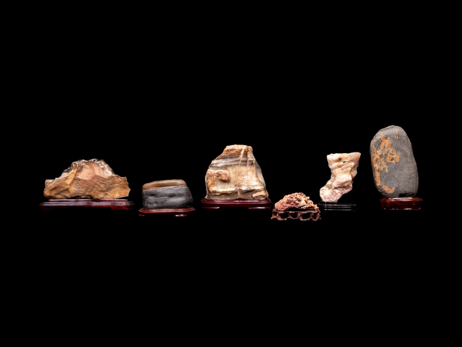 Six Chinese Scholar's Rocks