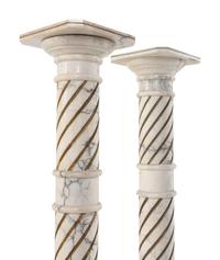 A Pair of Marble Pedestals