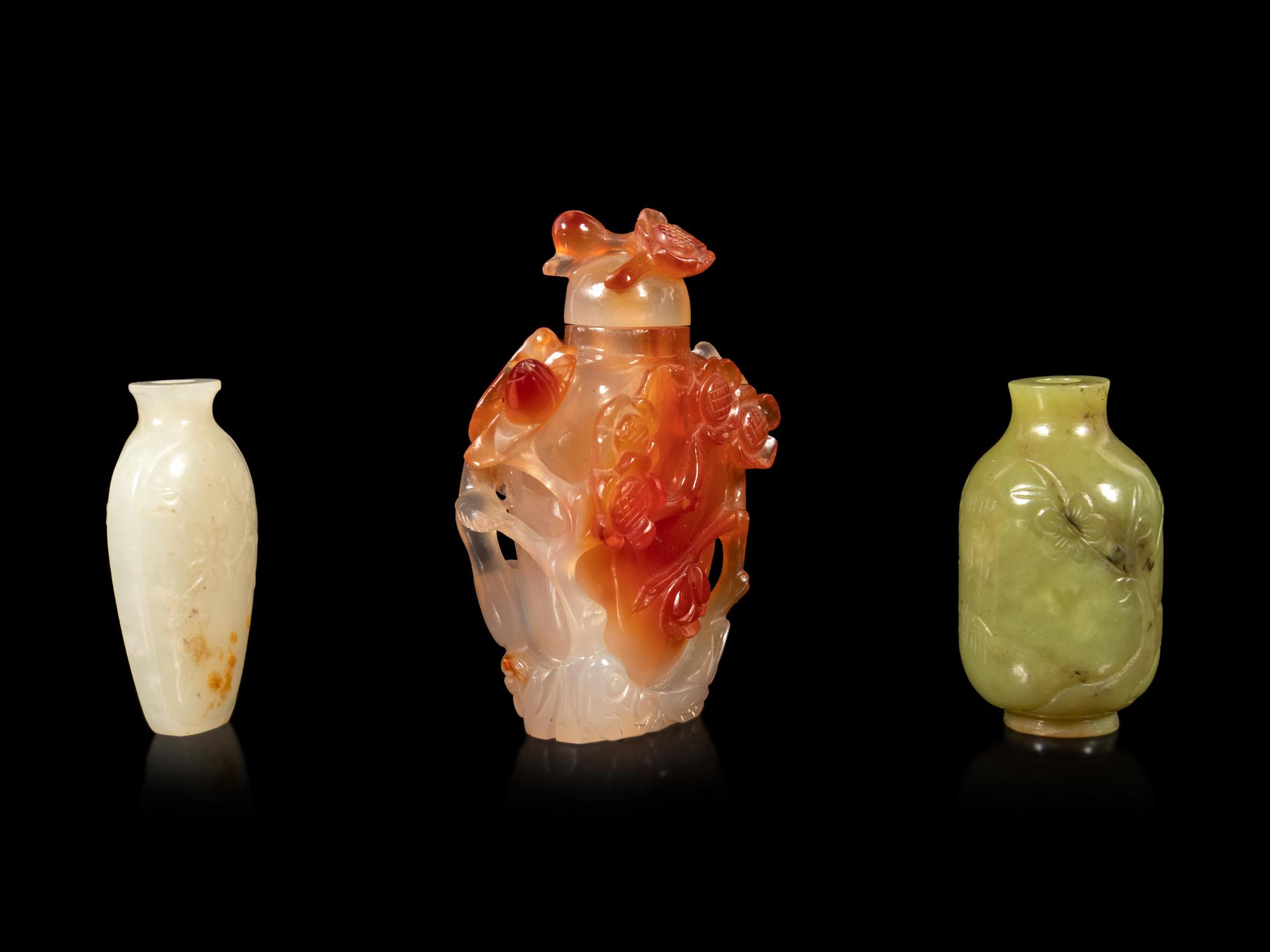 Three Chinese Snuff Bottles