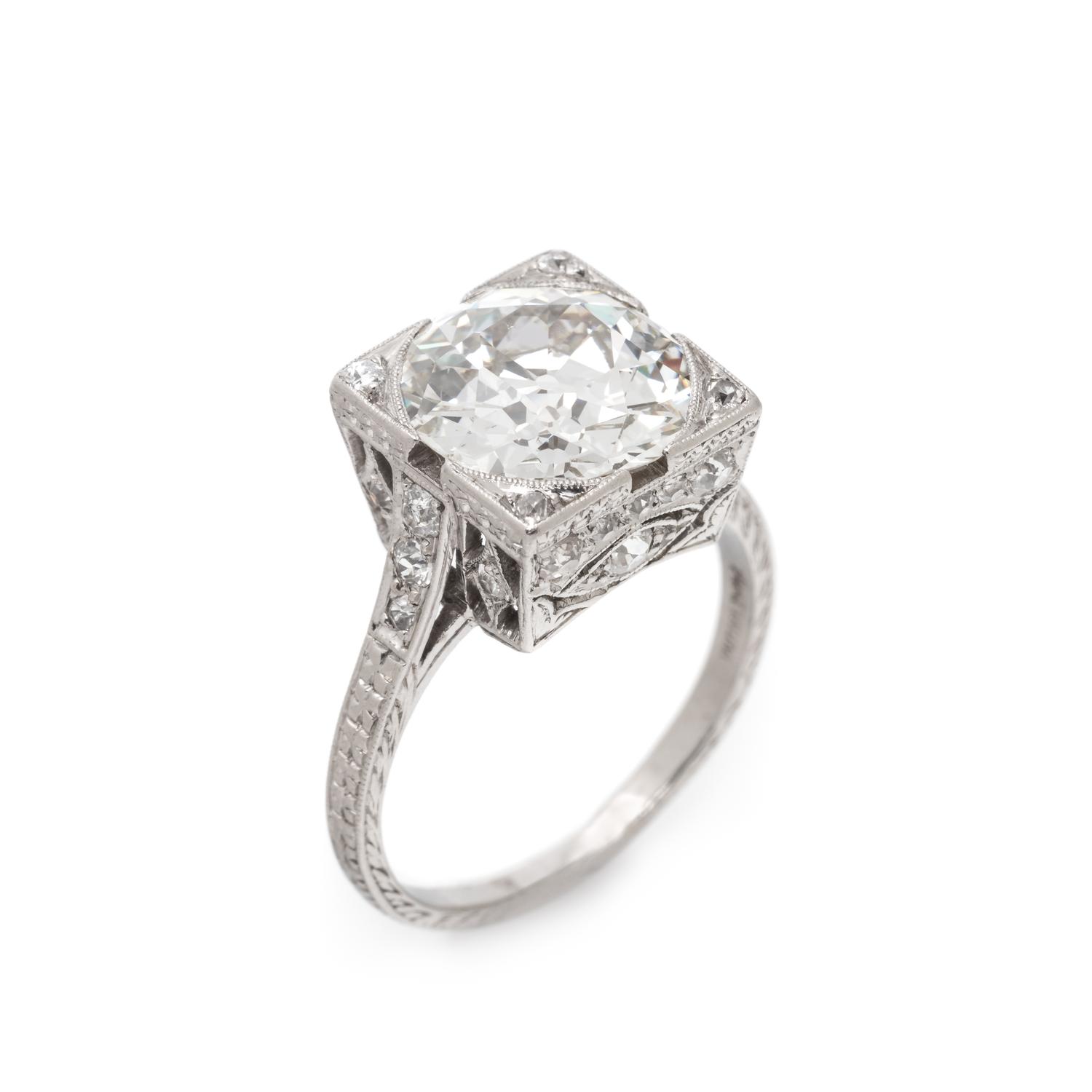 ART DECO, DIAMOND RING