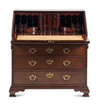 A George III Mahogany Slant-Front Desk