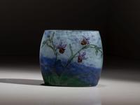 Wild Orchid and Spiderweb Vase