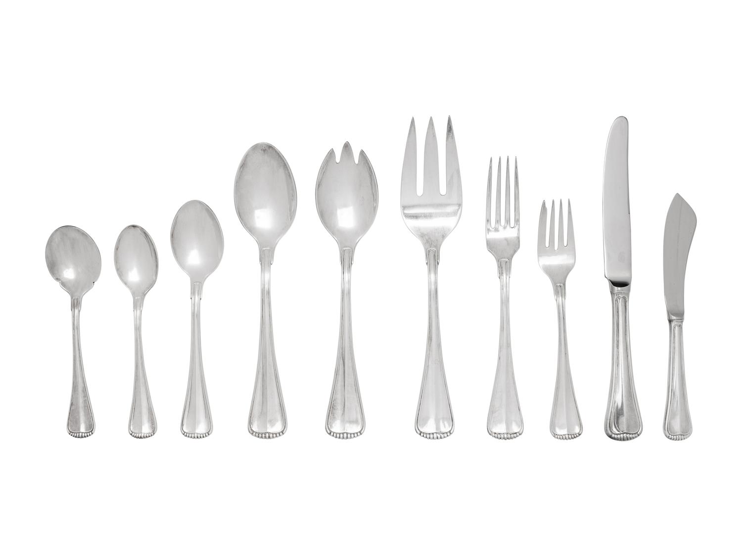 An American Silver-Plate Flatware Service