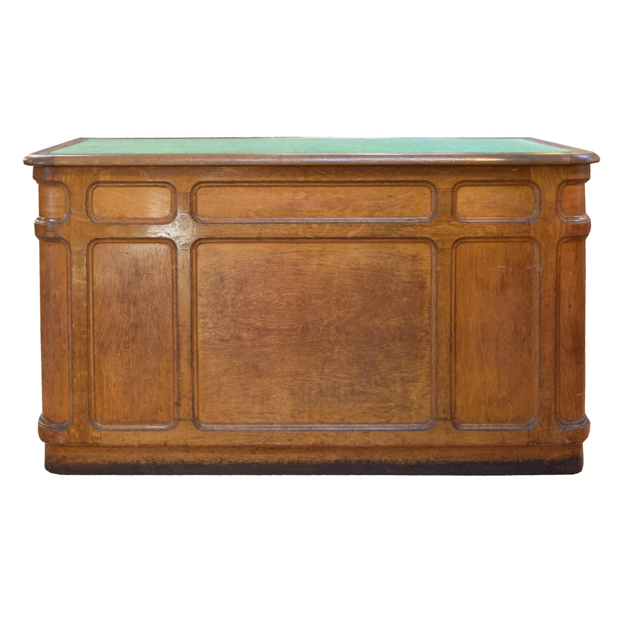An Oak Store Counter with Six Drawers 59" W x 25.5" D x 33.25" H — France, Circa 1900