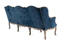 A Louis XV Painted Canapé with Needlepoint Tapestry Upholstery