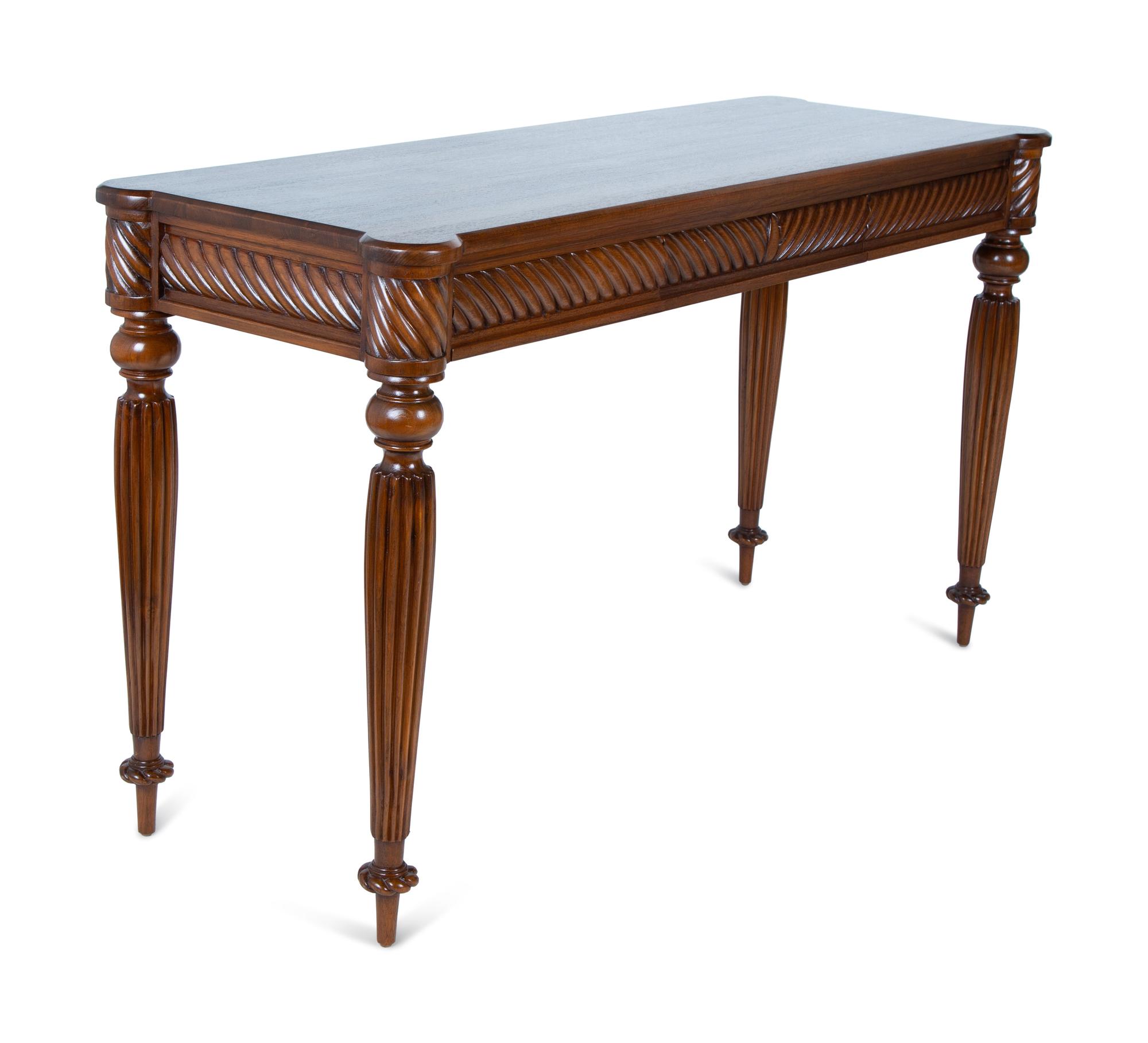 A Regency Style Mahogany Console Table — 20TH CENTURY