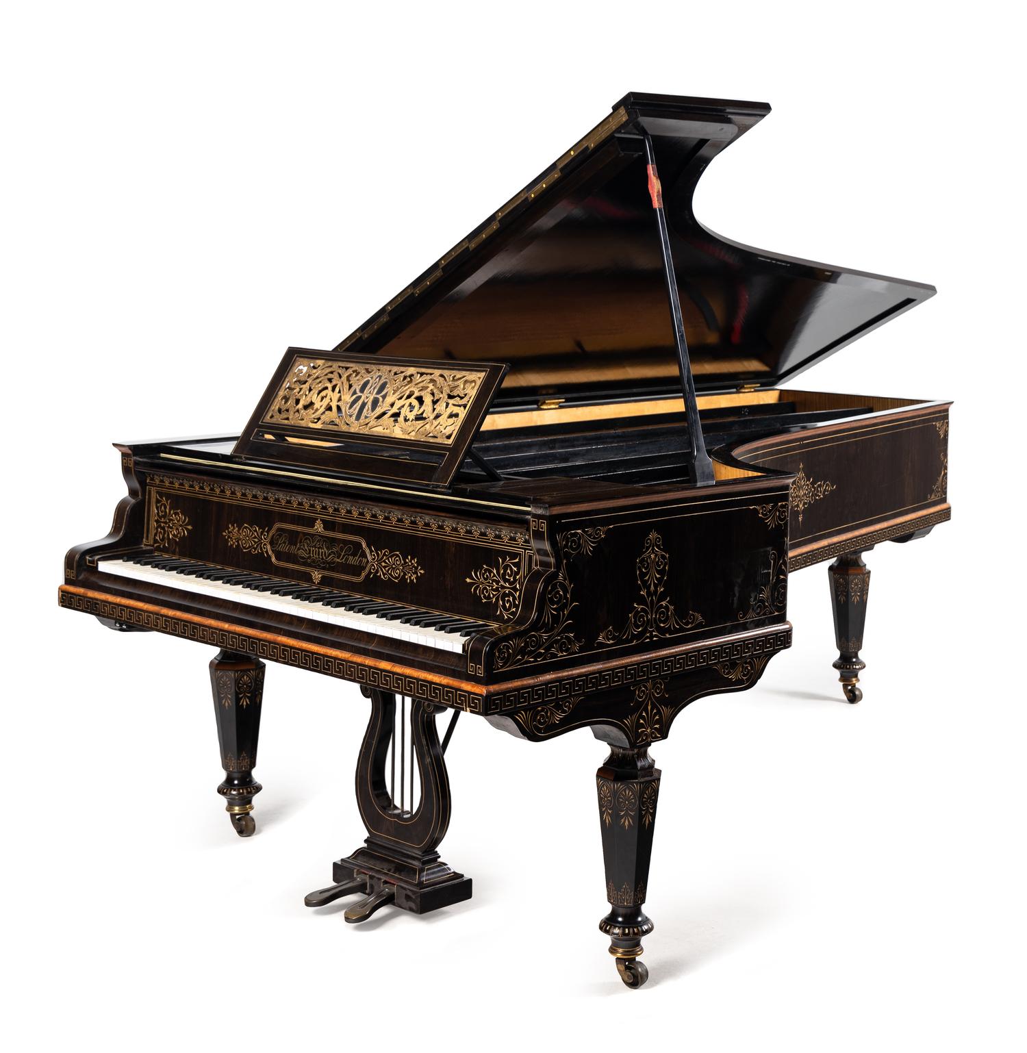 A Victorian Calamander Concert Grand Piano