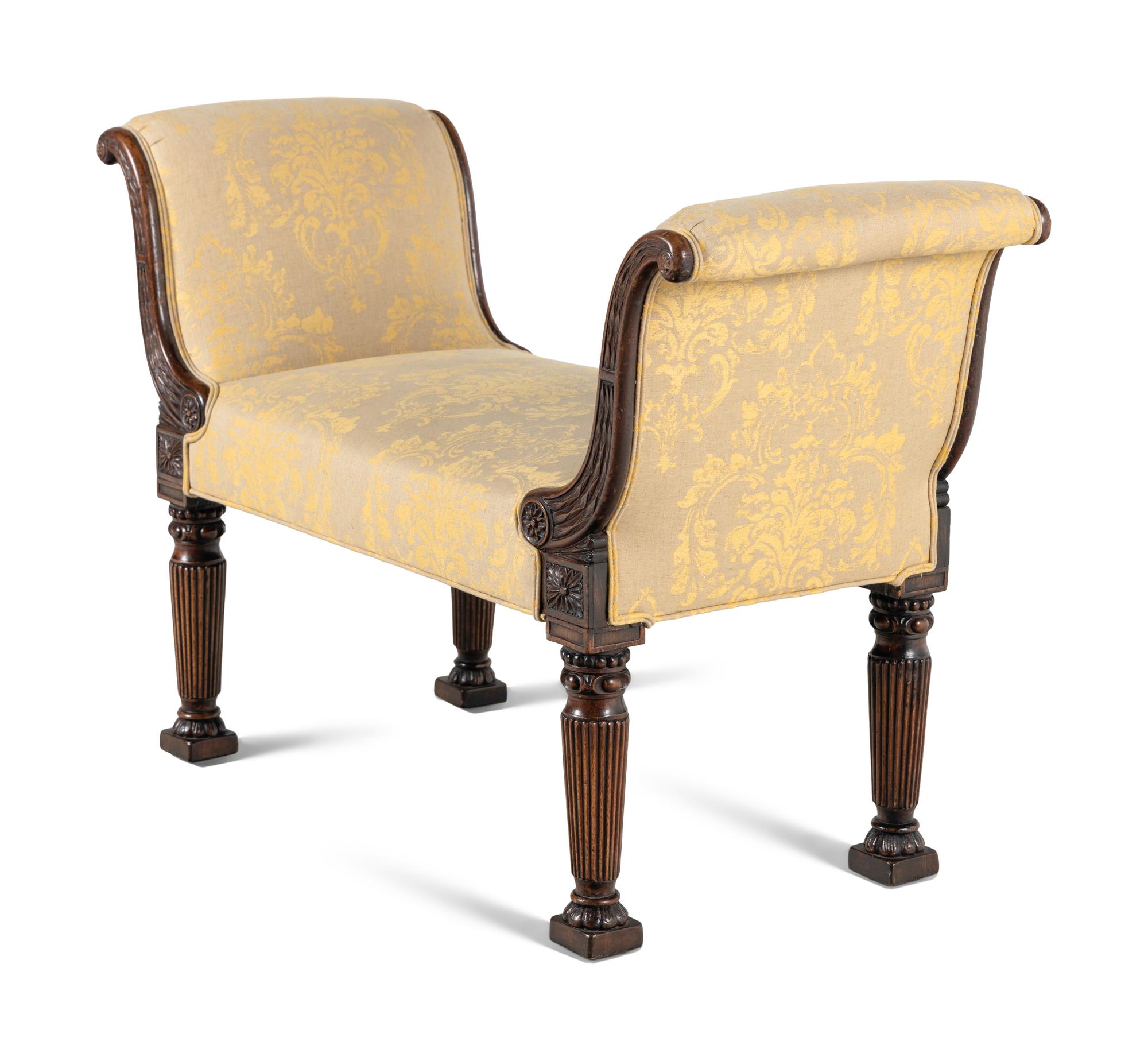 A Regency Mahogany Window Seat