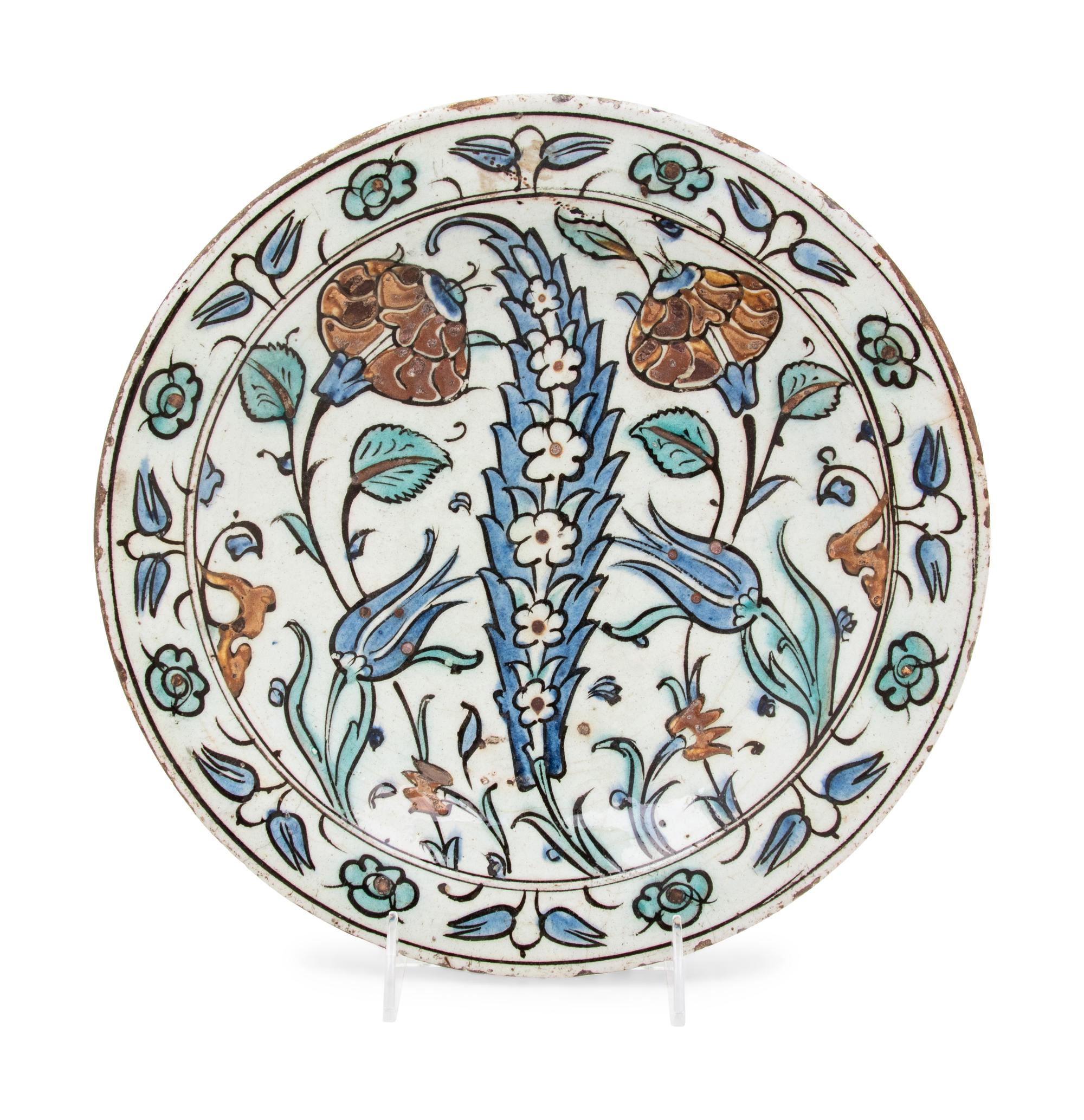 An Iznik Pottery Charger