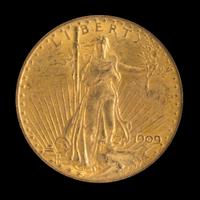 A United States 1909 St. Gaudens $20 Gold Coin