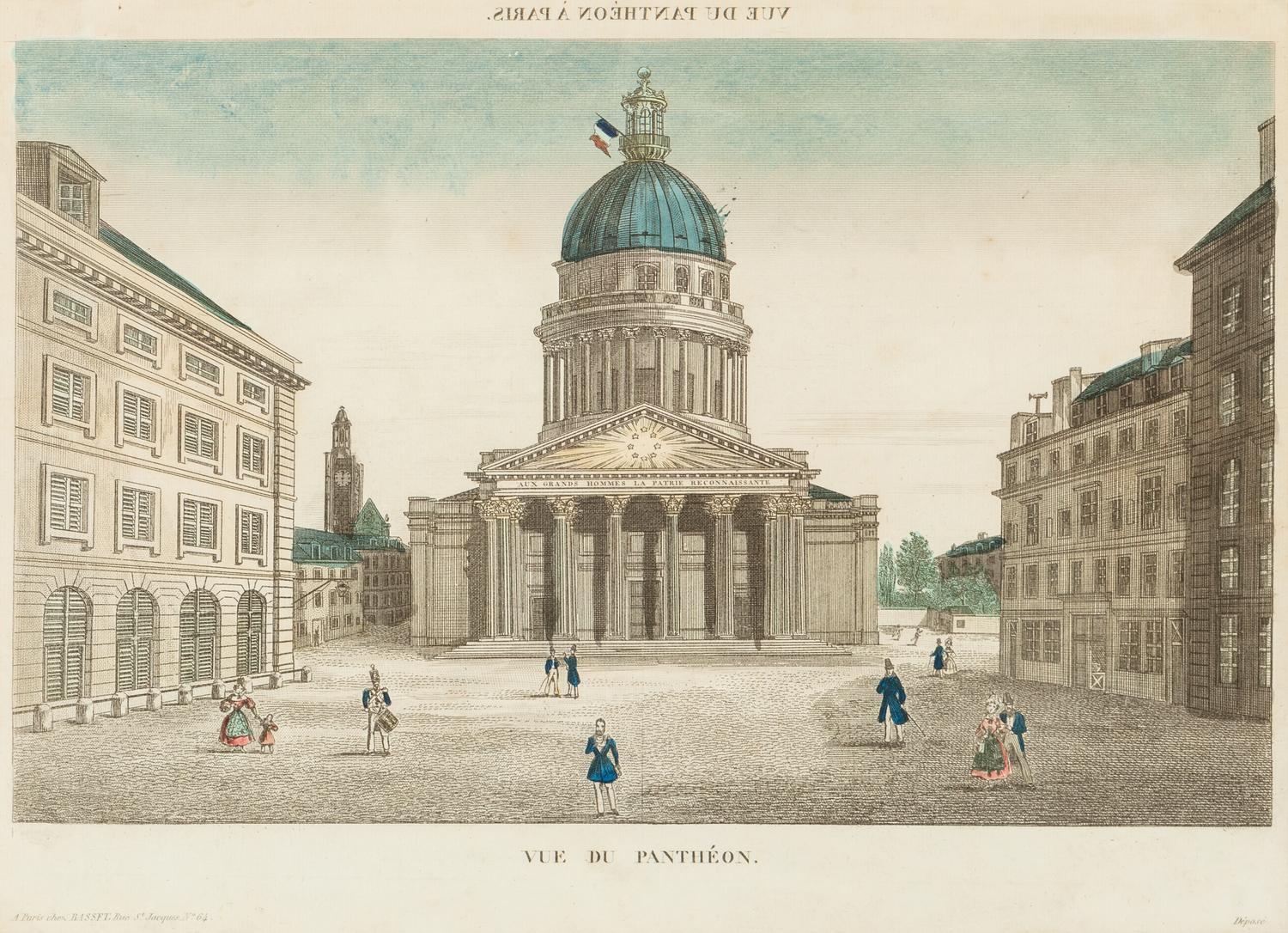 A Collection of Eighteen Hand-Colored Engravings Depicting Views of European Capitals and Famous Buildings