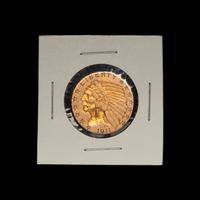 A 1911 Indian Head $5 Gold Coin