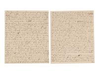 [WESTERN AMERICANA] -- [REPUBLIC OF WEST FLORIDA]. Letters of William Herries (1748-1811), British banker turned American entrepreneur, incl. description of meeting President Jefferson and his journey from New York to New Orleans, 1804-1811.
