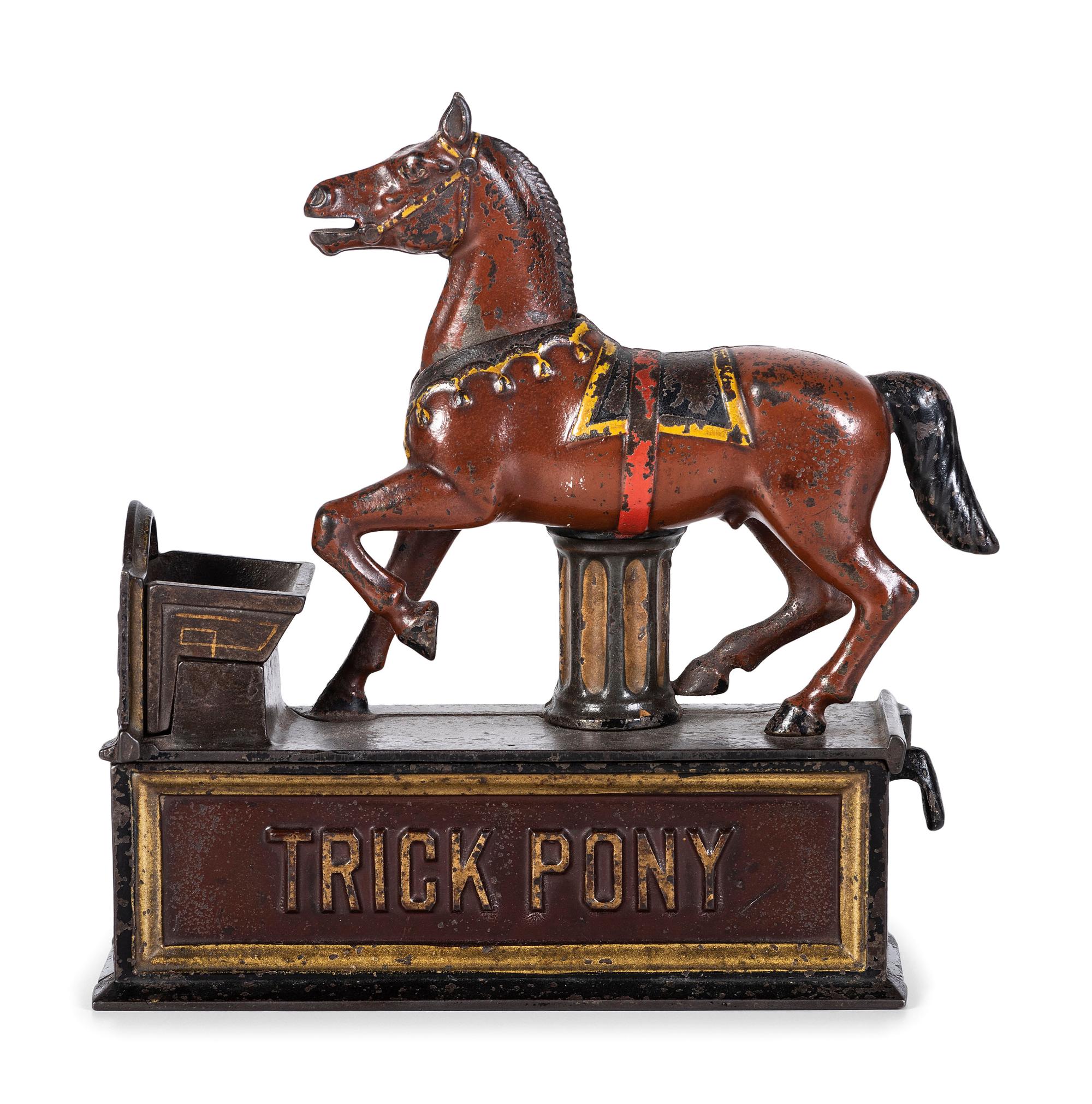 A 'Trick Pony' Cast Iron Mechanical Bank