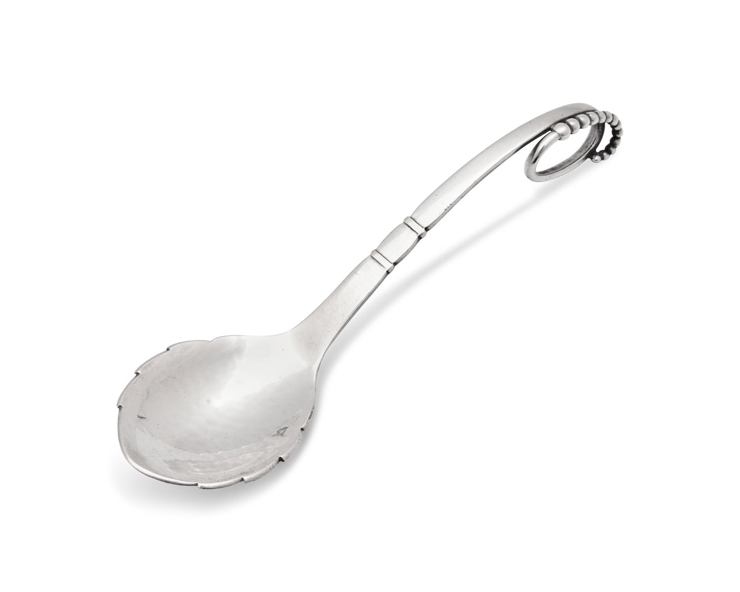 A Johan Rohde Designed Georg Jensen Silver Caviar Bowl and Underplate
