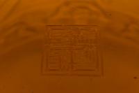A Pair of Chinese Archaistic Yellow Glass Cache Pots