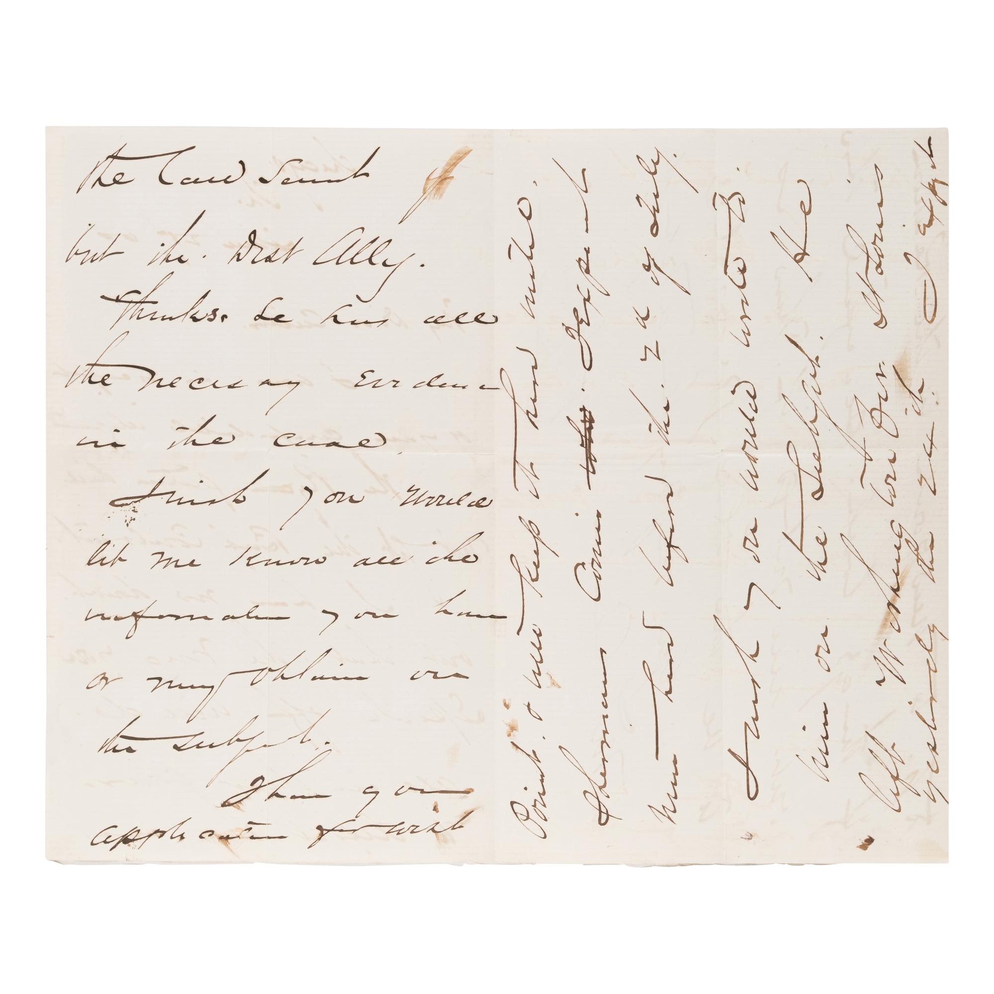 [Custer, George Armstrong, Gen. (1839-1876)]. A pair of letters from Generals Sheridan and Sherman to Custer, regarding his attempt to secure a transfer to West Point, comprising: