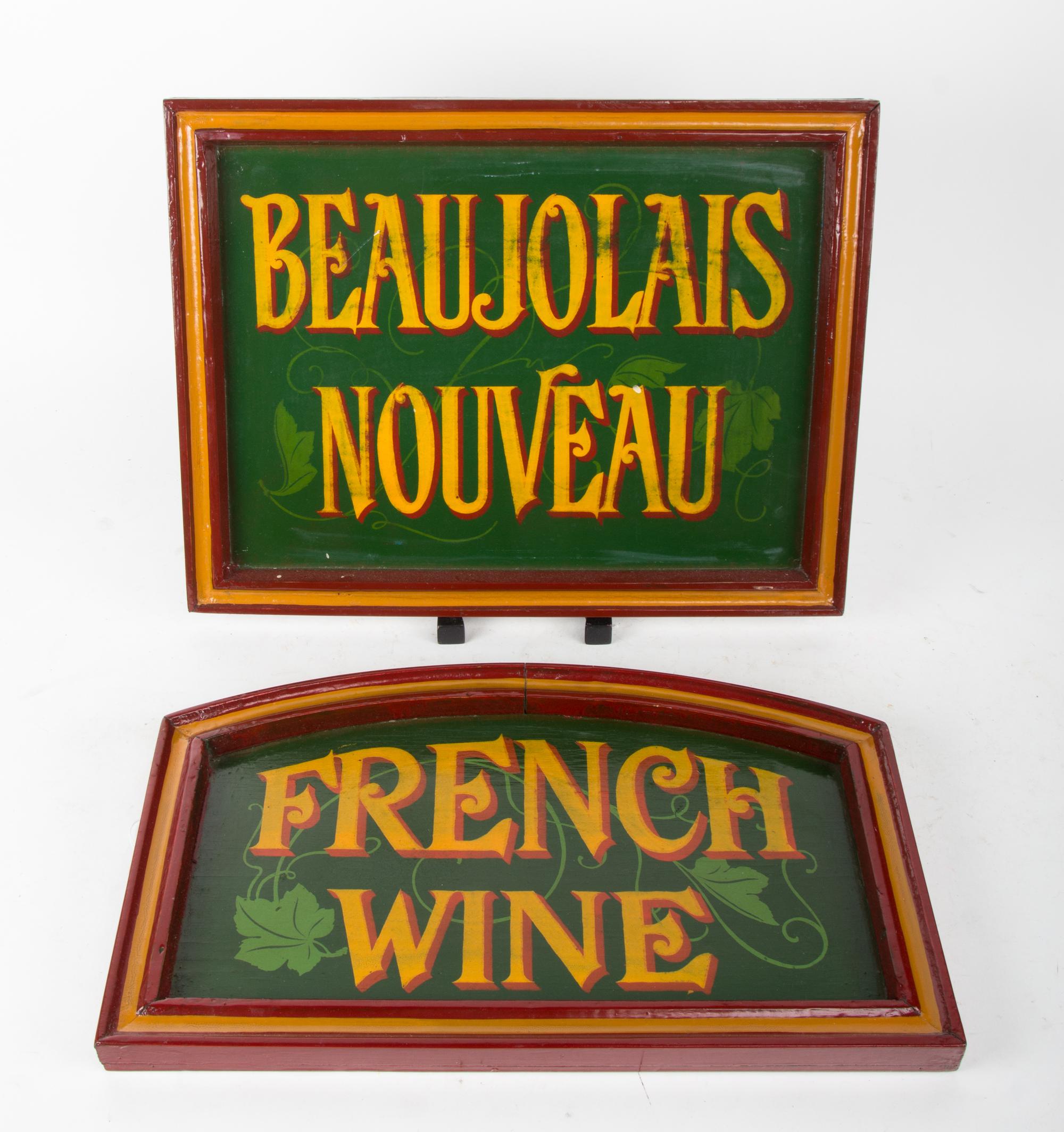 A Painted Wood Trade Sign Width 18 inches. — 20TH CENTURY