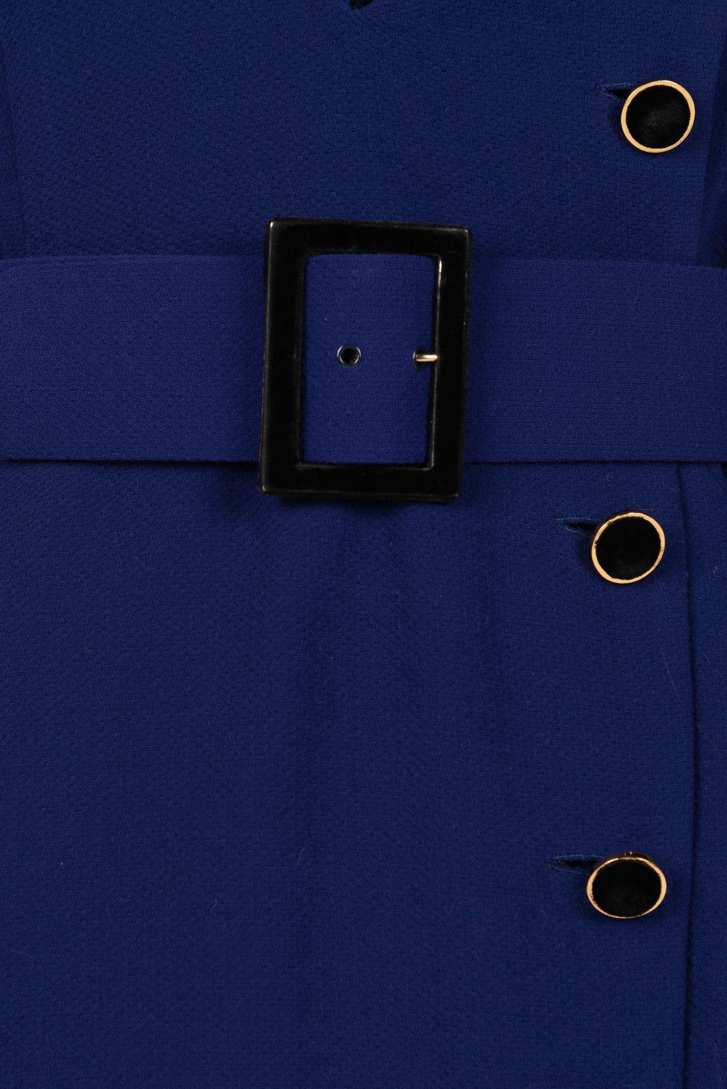 Chanel Wool Wrap Dress with Slip and Belt, 1980s