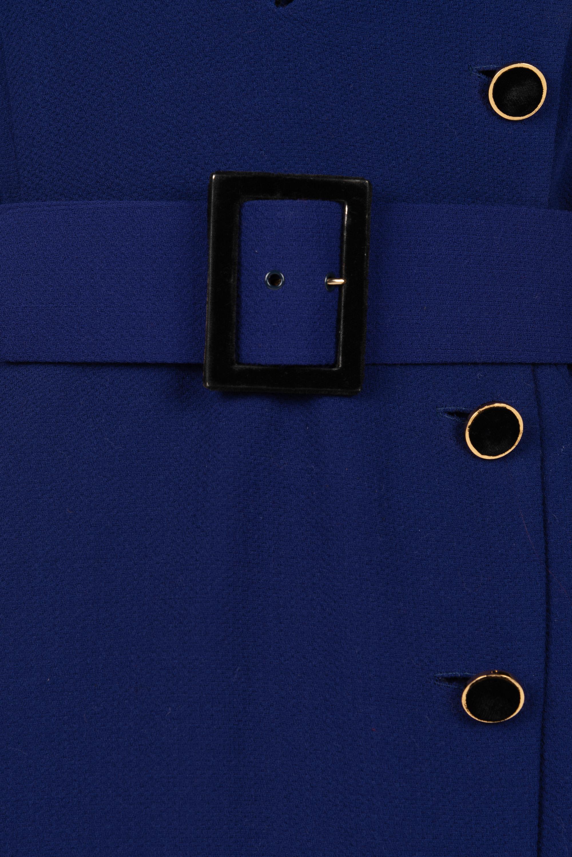 Chanel Wool Wrap Dress with Slip and Belt, 1980s