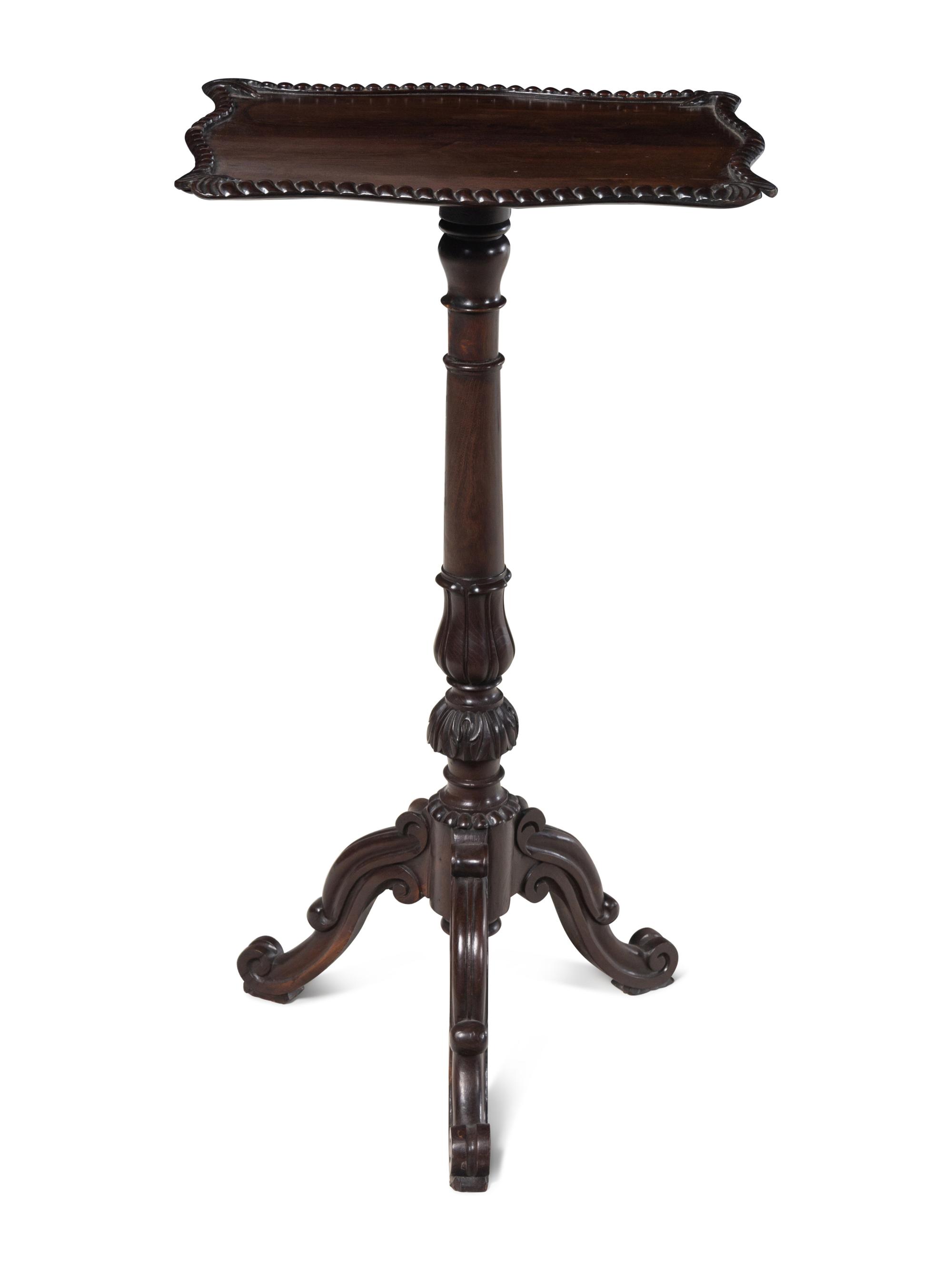 A Scottish William IV Laburnum Tripod Table in the Manner of Gillows of Lancaster