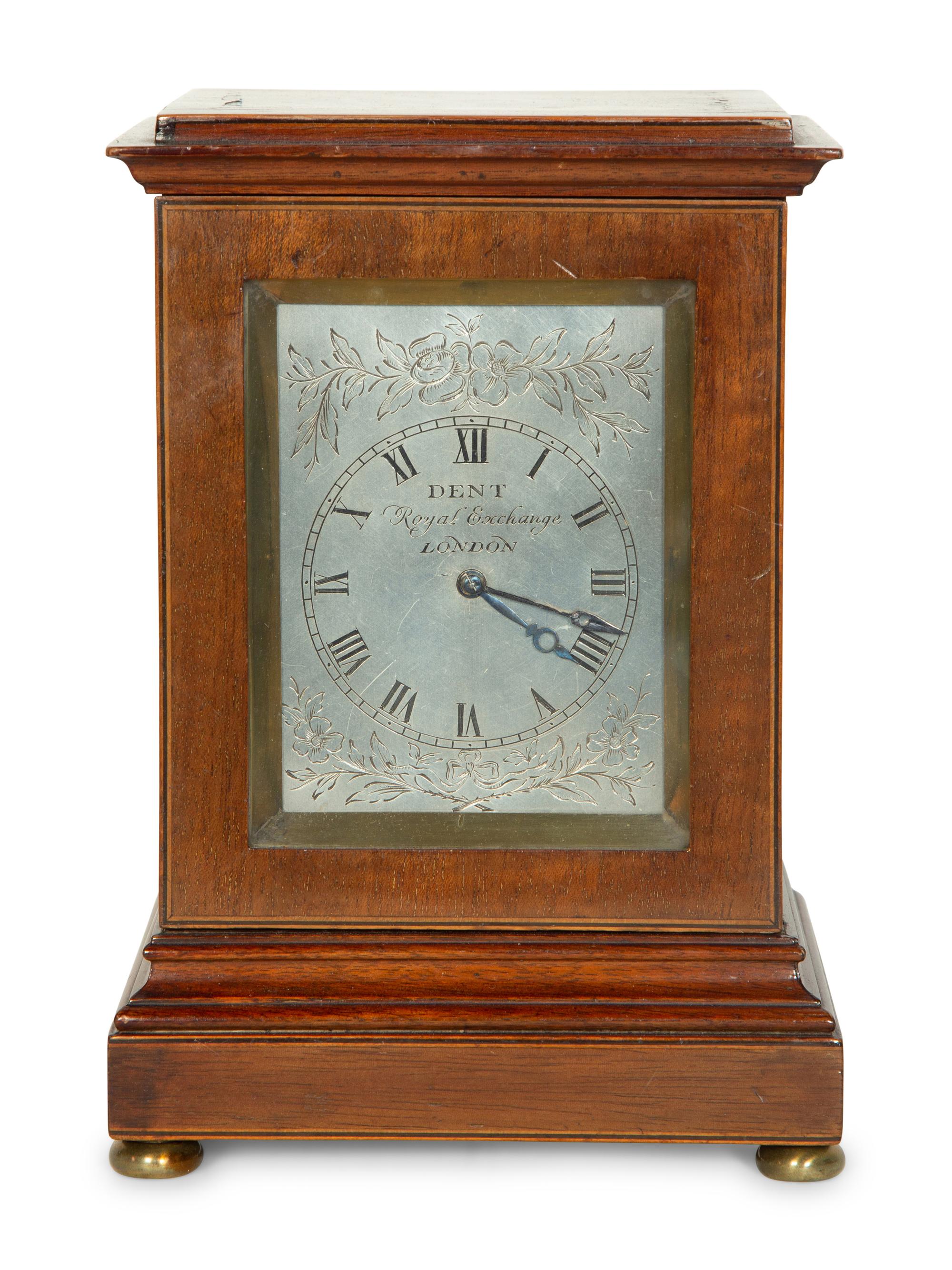 An English Mahogany Table Clock