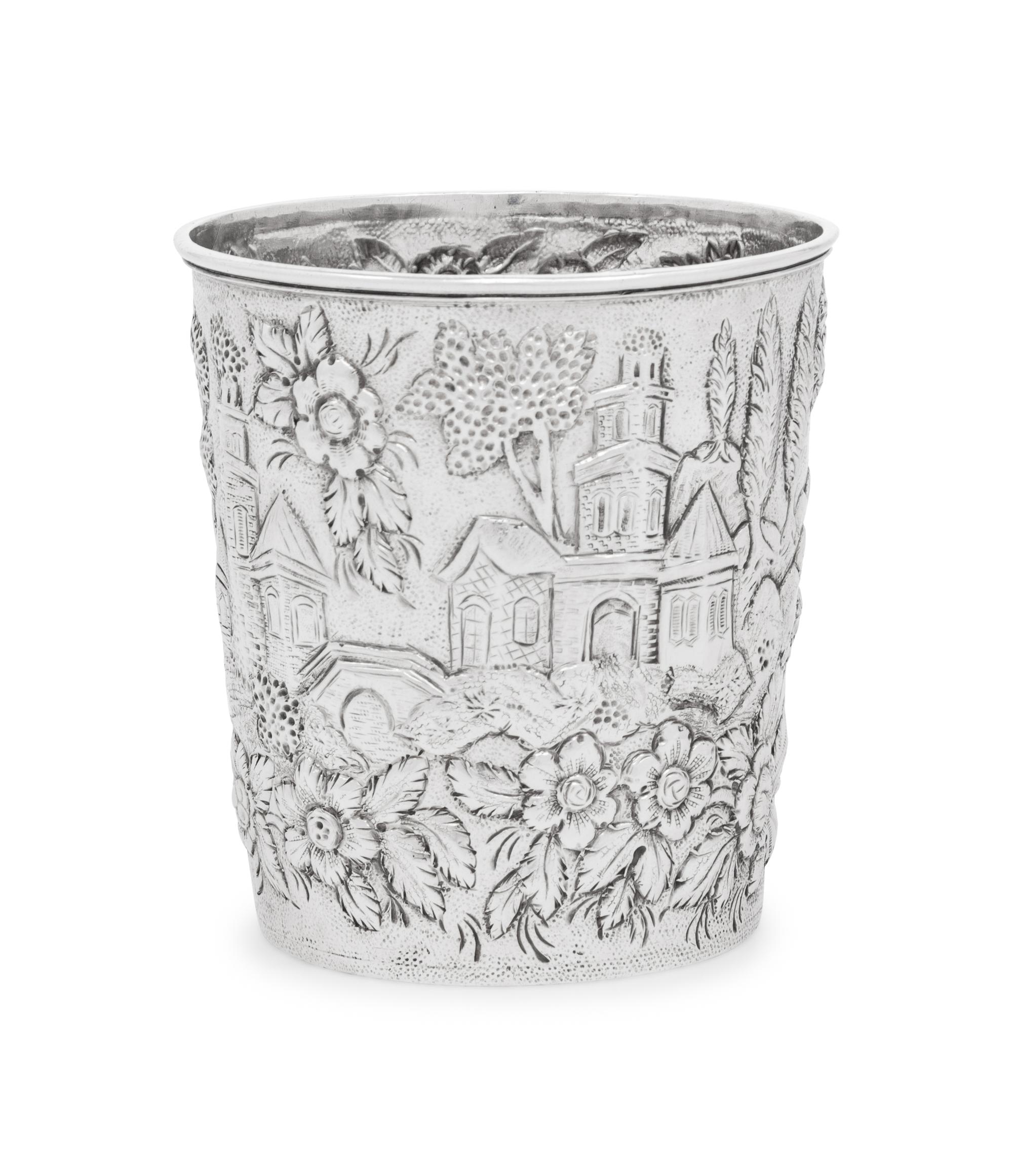 An American Coin Silver Beaker