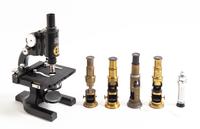A Collection of Microscopes Height of first 10 1/2 inches. — 20TH CENTURY