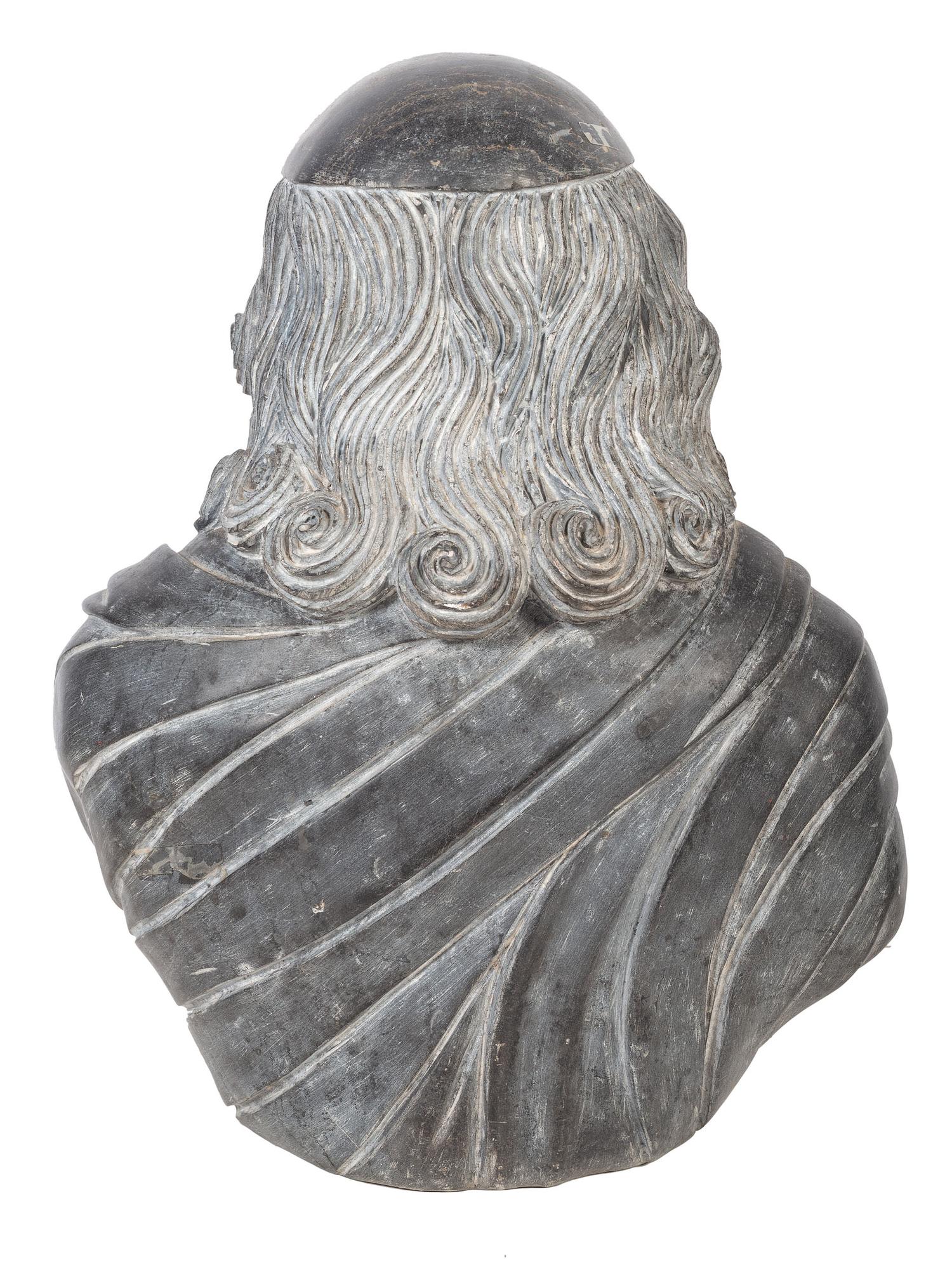 A Carved Stone Portrait Bust