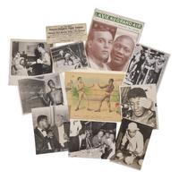 [Boxing] Group of 11 Items Related to Boxing, Including Press Photos, etc.