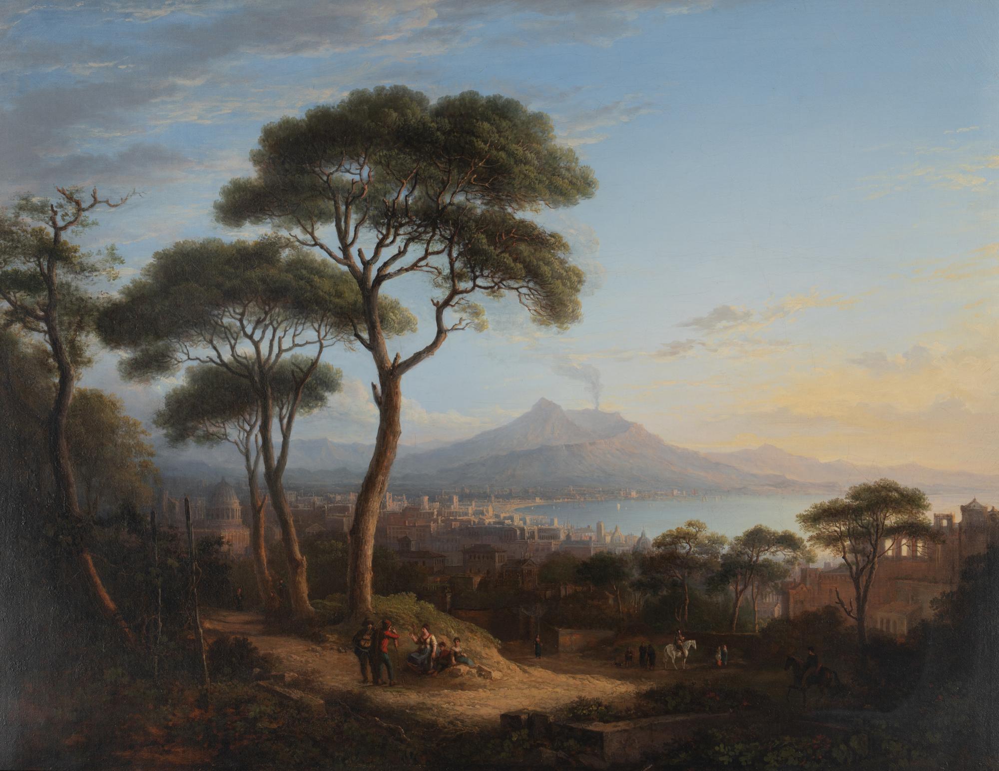 Veduta di Napoli da Posillipo and Veduta della costa Sorrentina (two works)