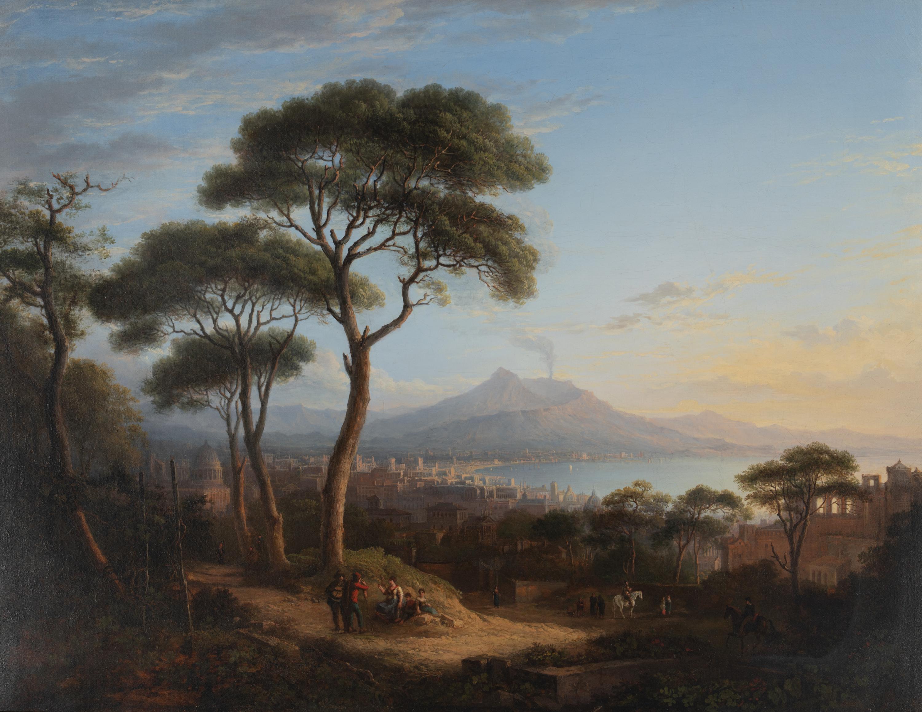 Veduta di Napoli da Posillipo and Veduta della costa Sorrentina (two works)