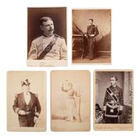[MILITARIA]. 60+ cabinet cards and CDVs of American military subjects.
