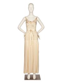 Christian Dior Beaded and Sequined Silk Jacket and Dress, 1980s