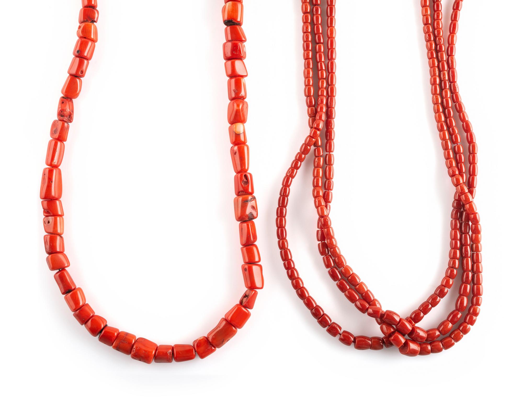Southwestern-style Coral Necklaces