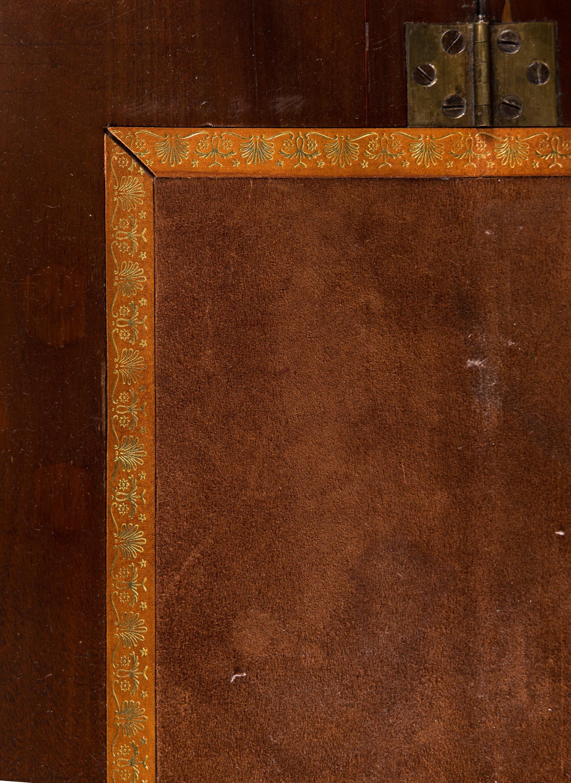 A George III Mahogany Bureau Bookcase