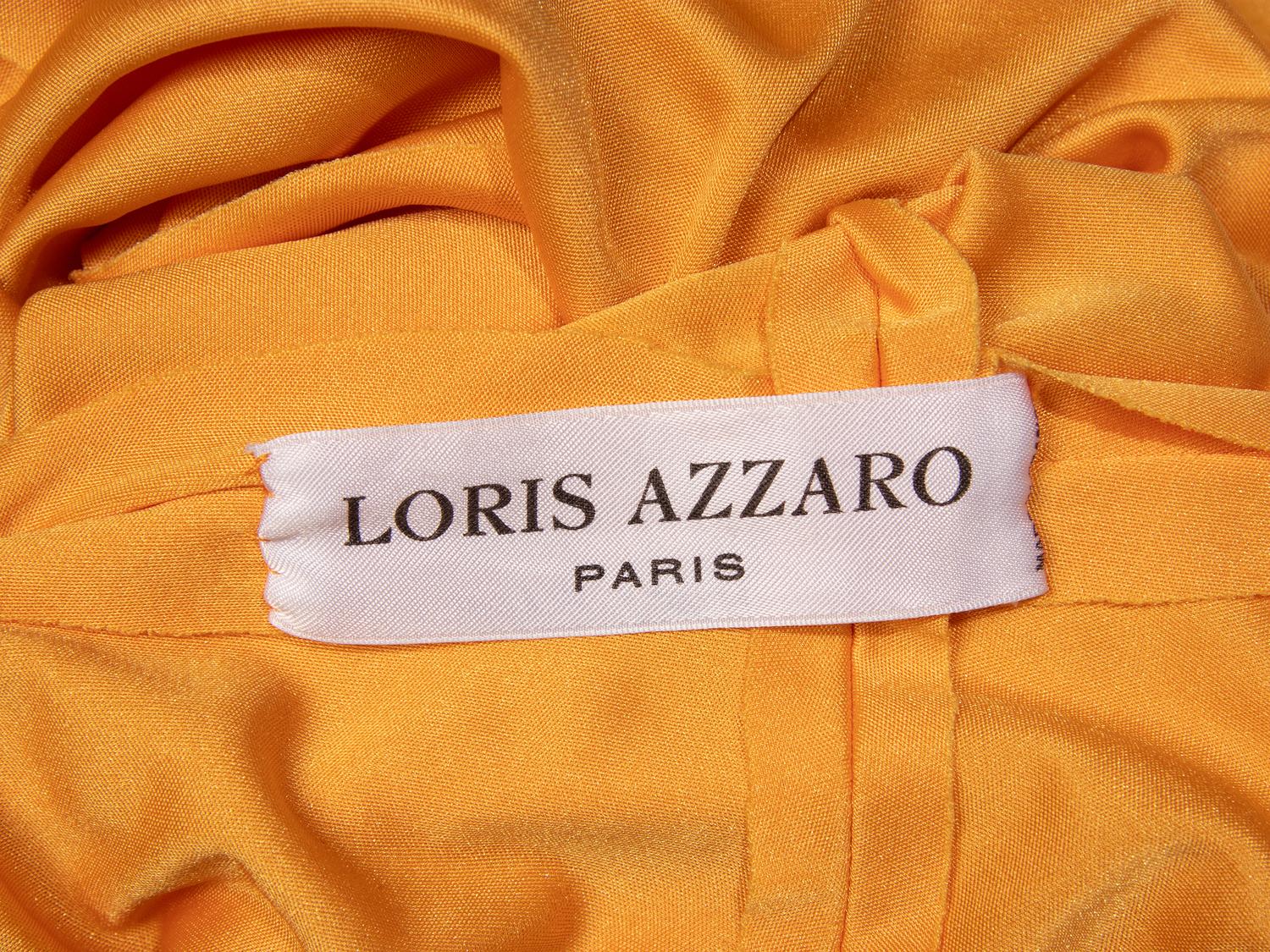 Loris Azzaro Haute Couture, Goldenrod Yellow Jersey Gown