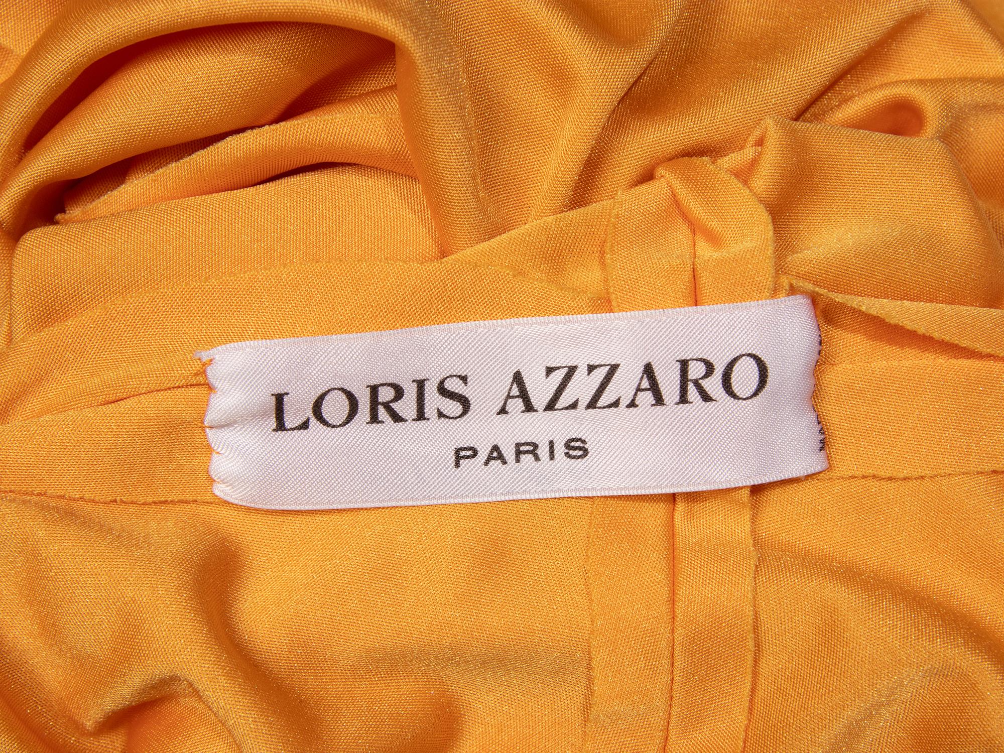 Loris Azzaro Haute Couture, Goldenrod Yellow Jersey Gown