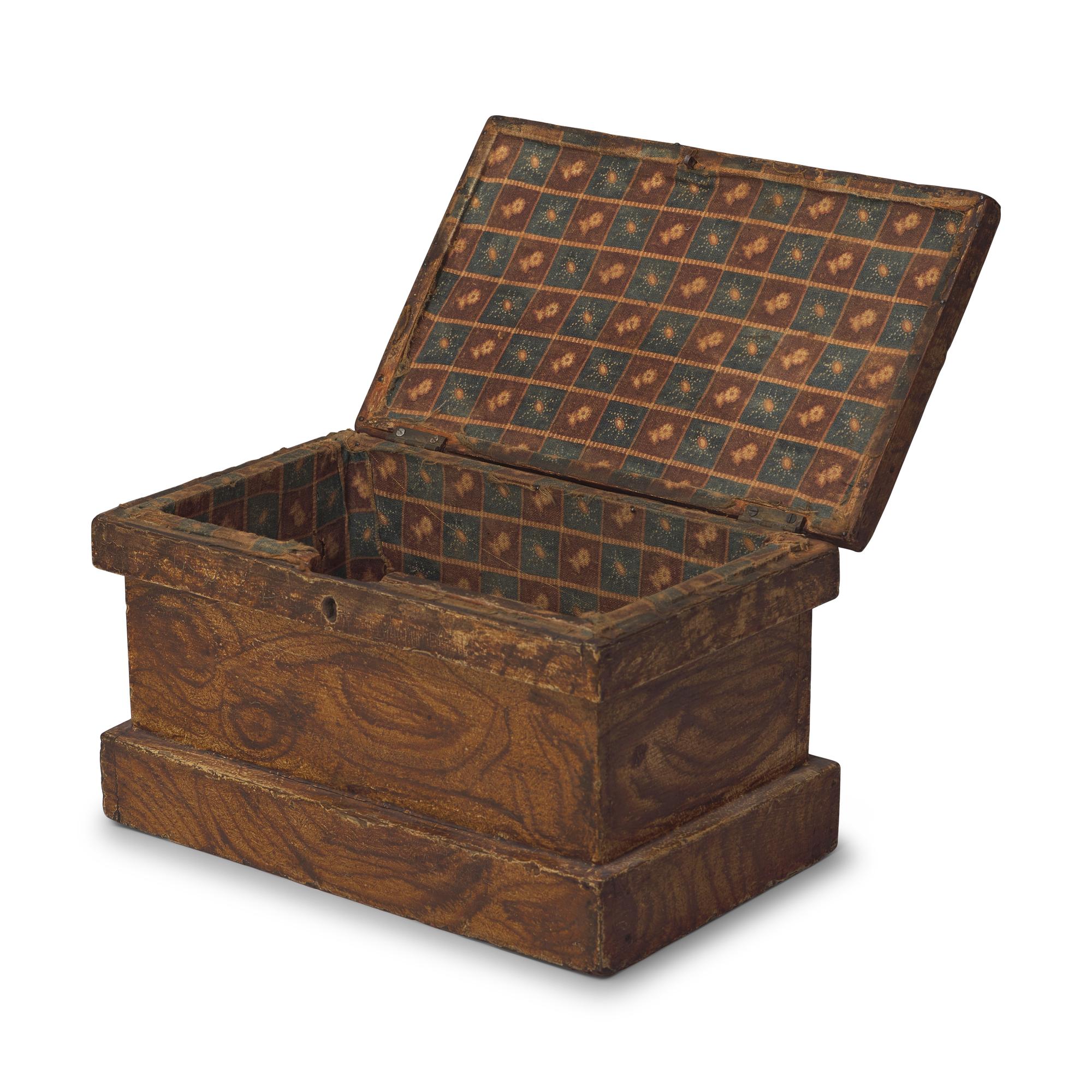 A Faux Grain-Painted Box